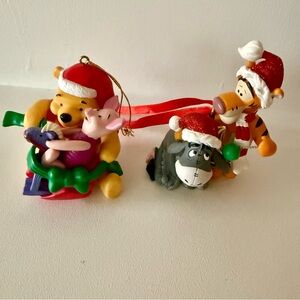 Winnie the Pooh & Piglet Rocking-horse & Tigger & Eyeore ornaments